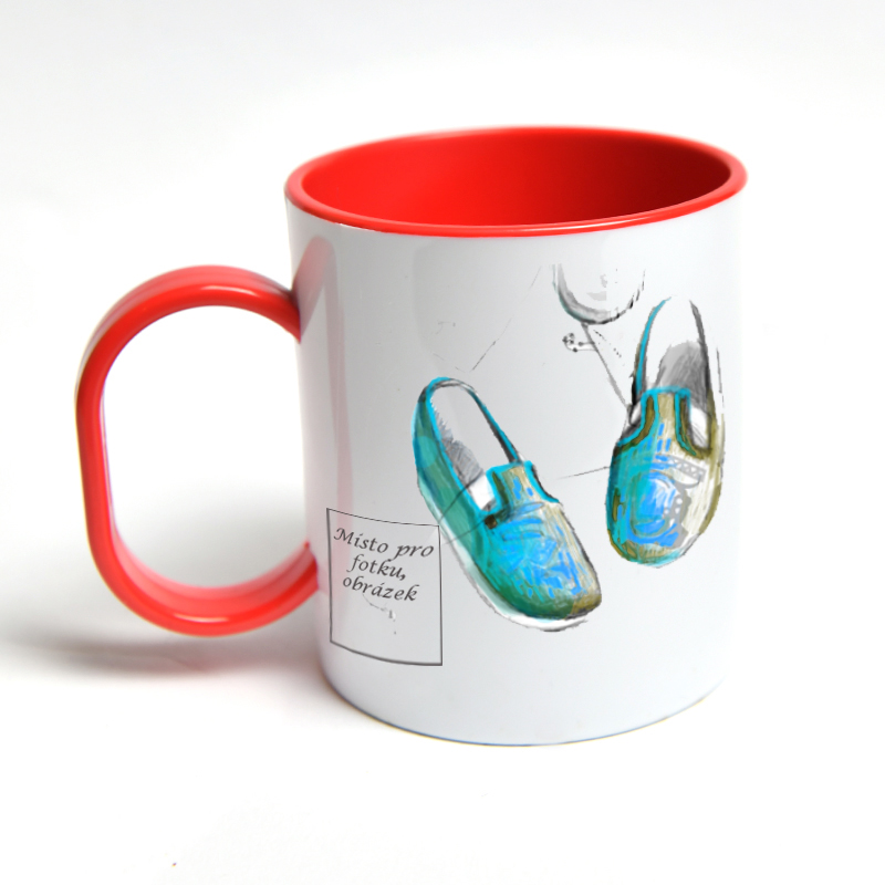 Hrnek do školky - Tyrkysové bačkůrky