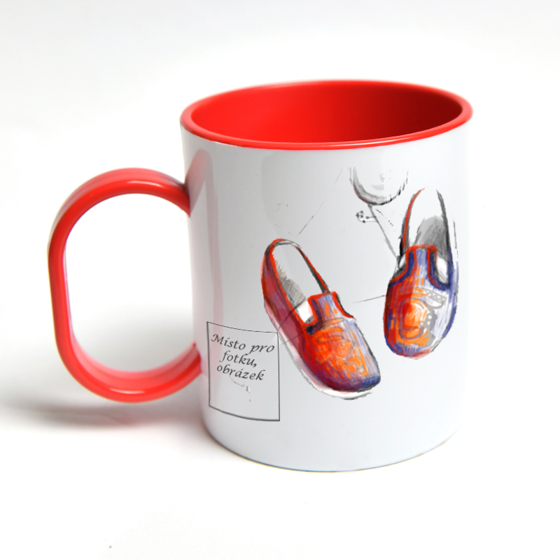 Hrnek do školky - Červené bačkůrky